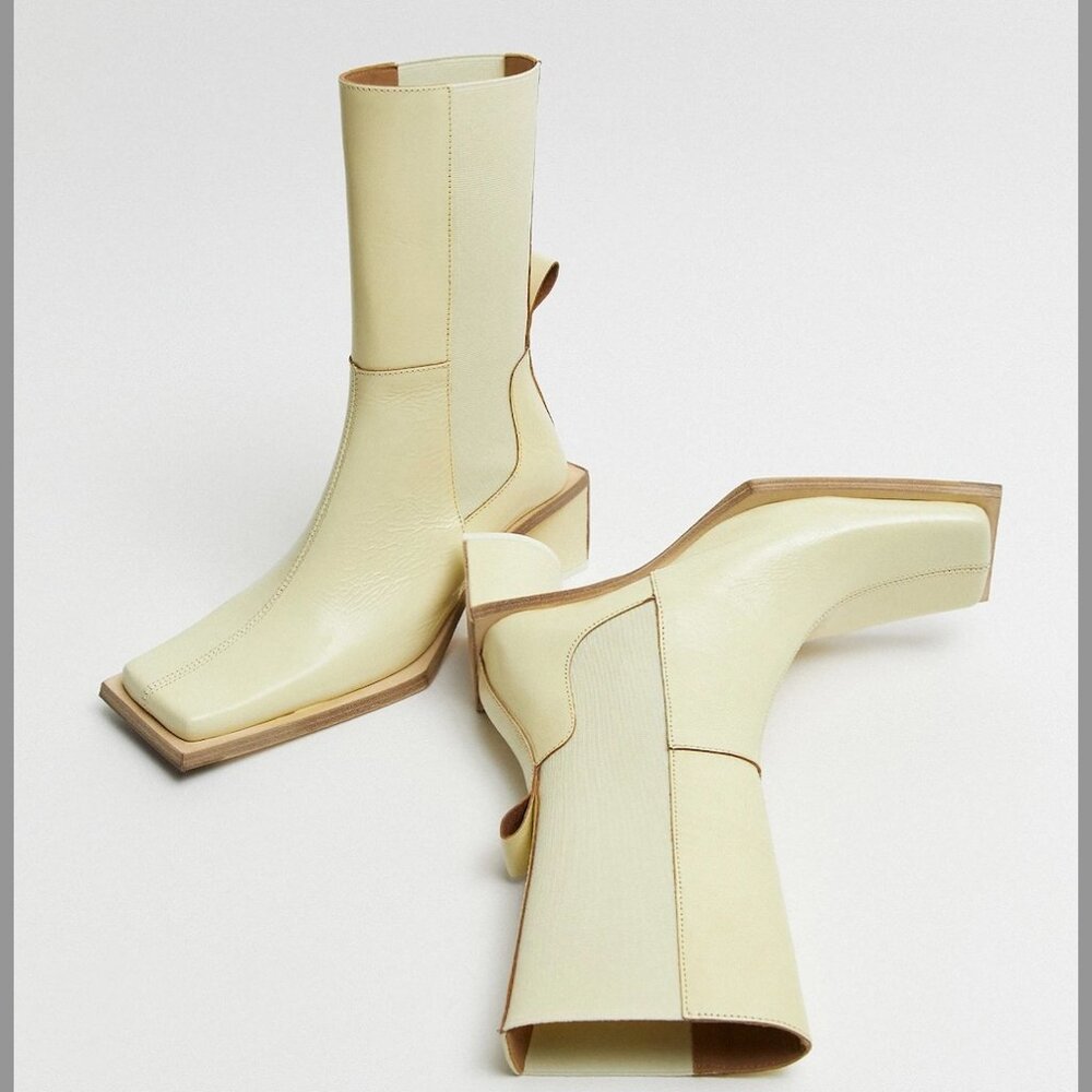 Miista Minnie White Cream Boot